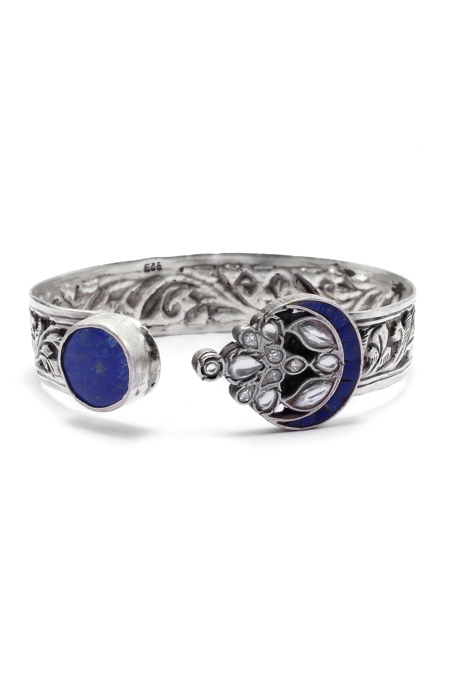 Tanija Floral Carved Cuff Bracelet 