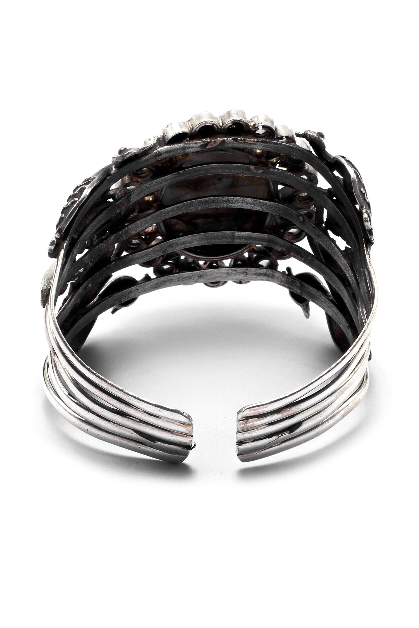 Shabina Stone Embellished Cuff Bracelet 