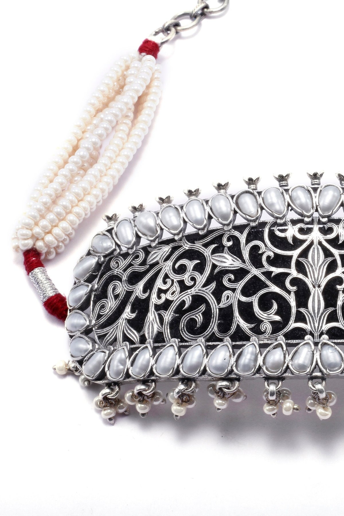 Sharia Pearl Embellished Choker 