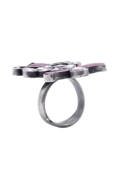Isabella Kundan Embellished Ring 