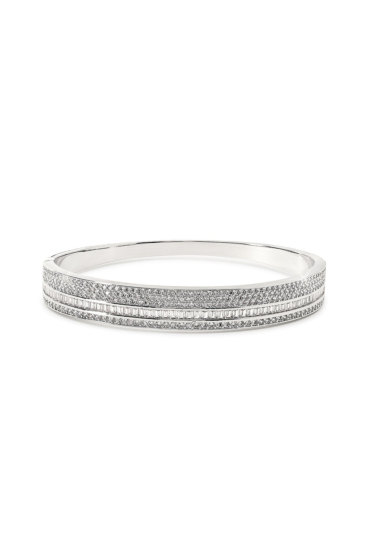 Silver Finish Zircon Bracelet