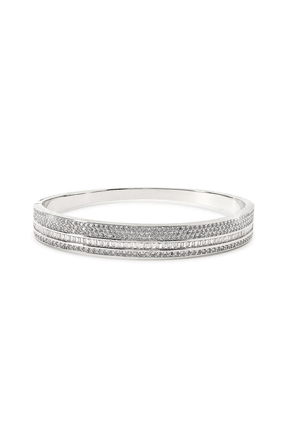 Silver Finish Zircon Bracelet