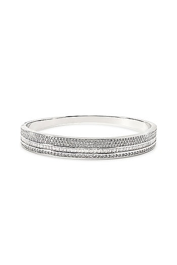 Silver Finish Zircon Bracelet