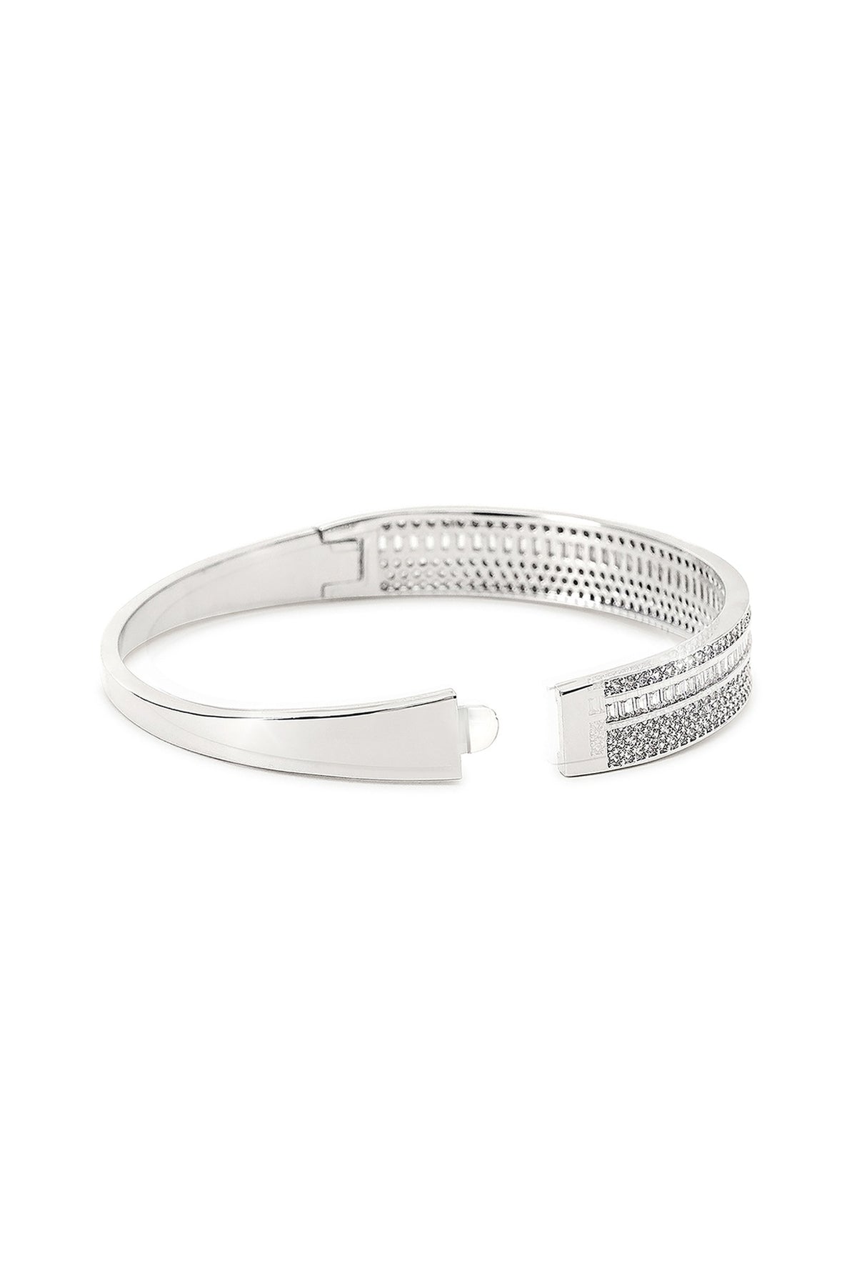 Silver Finish Zircon Bracelet