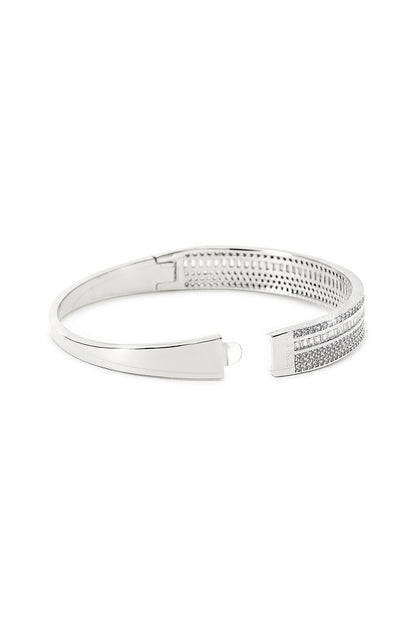 Silver Finish Zircon Bracelet