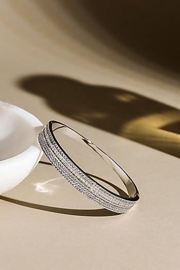 Silver Finish Zircon Bracelet