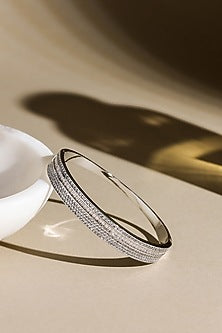 Silver Finish Zircon Bracelet