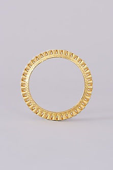 Gold Plated Jadau Kundan Polki Bangles (Set of 2)