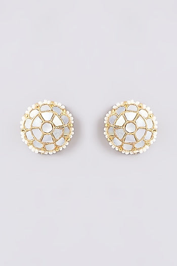 Gold Plated Mother Of Pearl Choker Necklace Set