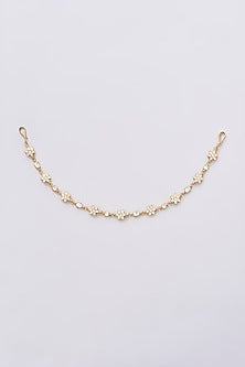 Gold Plated Jadau Kundan Polki Mathapatti