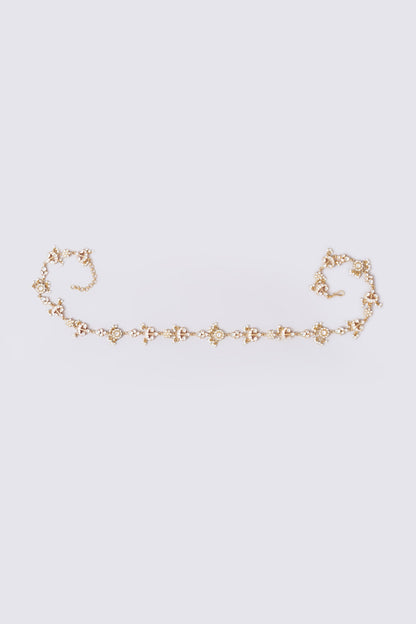 Gold Plated Jadau Kundan Polki Waistbelt