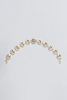 Gold Plated Kundan Polki Mathapatti