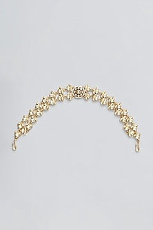 Gold Plated Kundan Polki Mathapatti