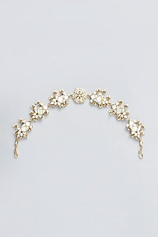 Gold Plated Kundan Polki Mathapatti