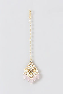 Gold Plated Kundan Polki & Semi-Precious Stone Necklace Set