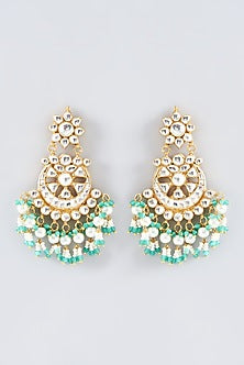 Gold Plated Kundan Polki & Semi-Precious Stone Necklace Set