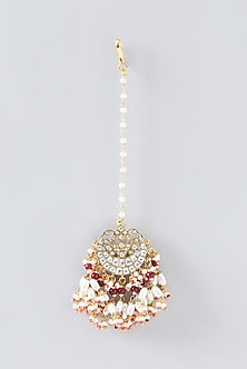 Gold Plated Kundan Polki & Semi-Precious Stone Necklace Set