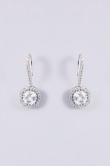 White Finish Zircon Necklace Set
