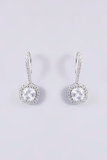 White Finish Zircon Necklace Set