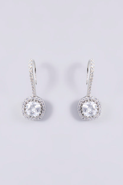 White Finish Zircon Necklace Set