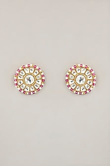 Gold Plated Jadau Kundan Polki Choker Necklace Set
