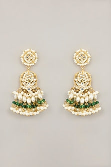 Gold Plated Jadau Kundan Polki Necklace Set