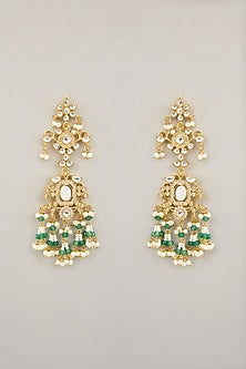 Gold Plated Mother Of Pearl & Natural Gemstone Necklace Set