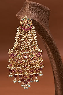 Gold Plated Kundan Polki Pasa