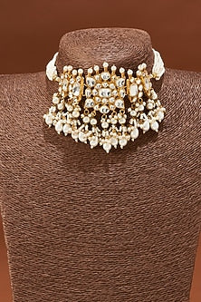 Gold Plated Choker Necklace Set