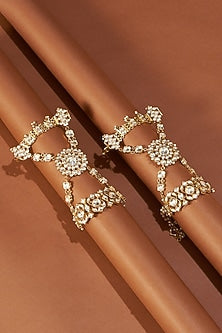 Gold Plated Gemstones Hathphool