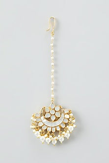 Gold Plated Kundan & Pearls Necklace Set