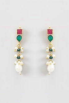 Gold Plated Kundan Polki Necklace Set