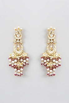 Gold Plated Kundan Polki Necklace Set