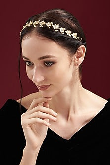 Gold Plated Kundan Polki Mathapatti