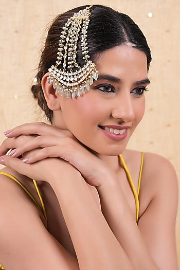 Gold Plated Jadau Kundan Polki Passa