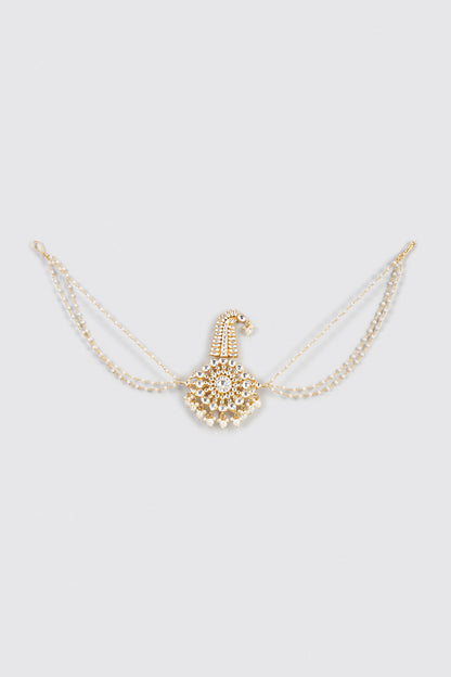 Gold Plated Kundan & Semi Precious Stone Kilagi