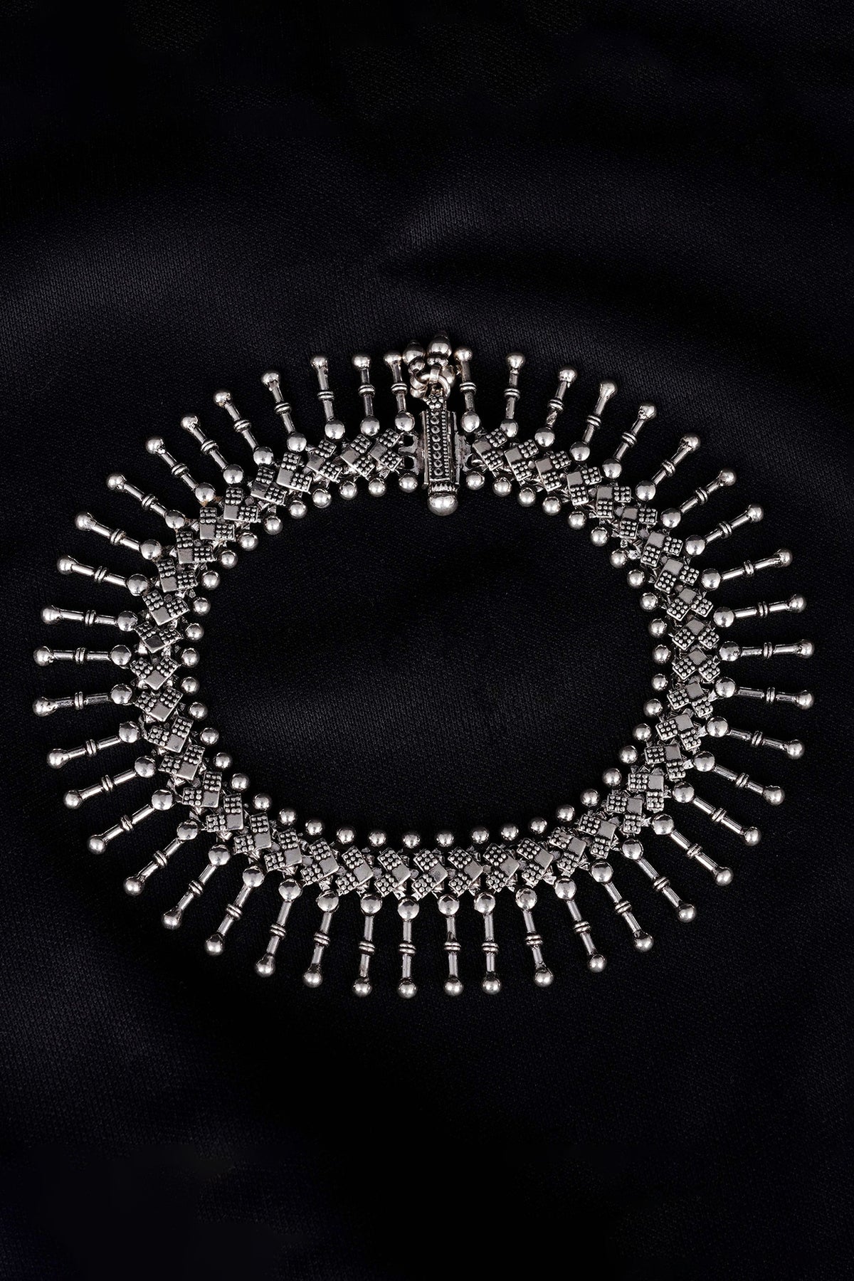 Silver Finish Handcrafted Anklets In Sterling Silver