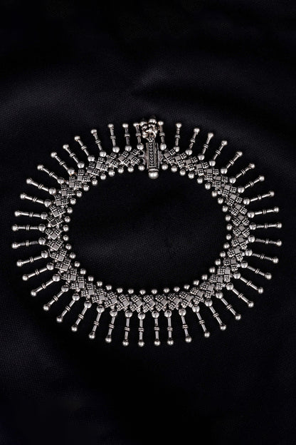 Silver Finish Handcrafted Anklets In Sterling Silver