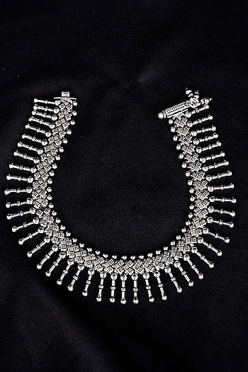 Silver Finish Handcrafted Anklets In Sterling Silver