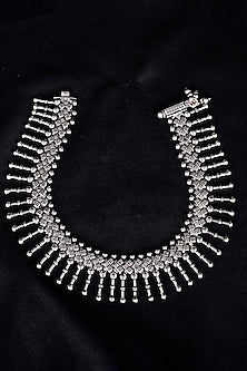Silver Finish Handcrafted Anklets In Sterling Silver