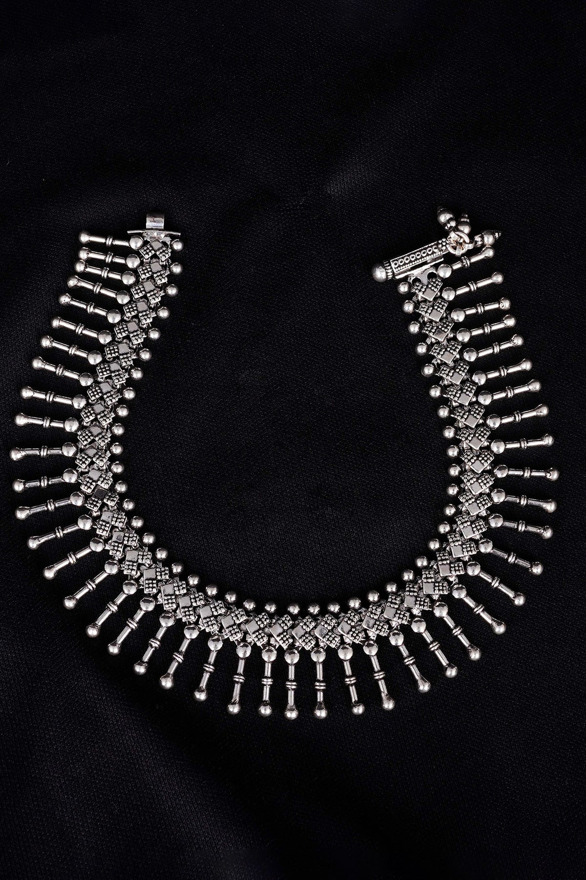 Silver Finish Handcrafted Anklets In Sterling Silver