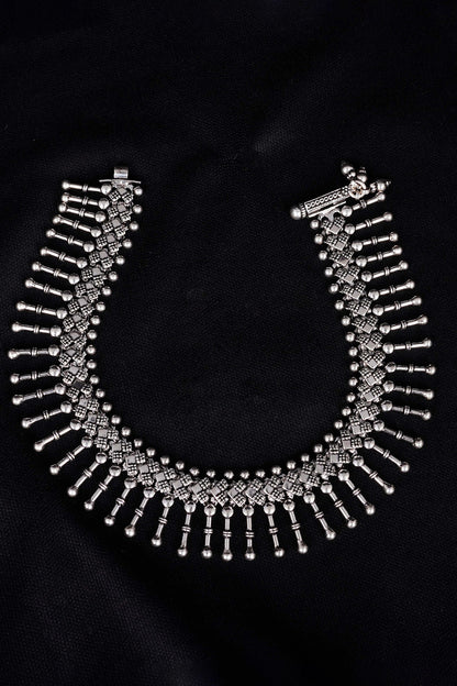 Silver Finish Handcrafted Anklets In Sterling Silver