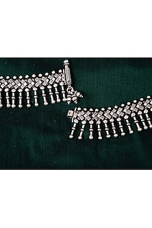 Silver Finish Handcrafted Anklets In Sterling Silver