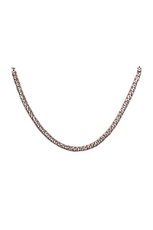 Rose Gold Finish Zircon Necklace