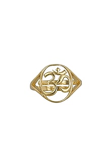 Gold Rhodium Plated Ring In Sterling Silver