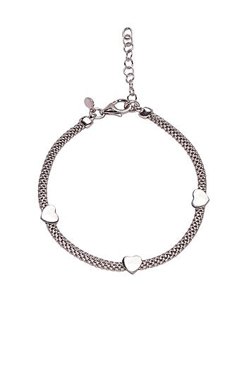 Black Rhodium Finish Bracelet In Sterling Silver