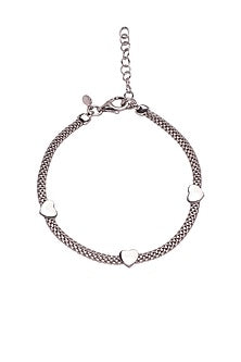 Black Rhodium Finish Bracelet In Sterling Silver