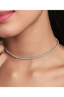 14kt Yellow Gold Diamond Tennis Necklace
