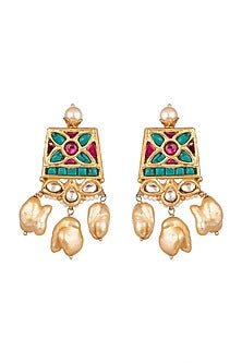 Gold Plated Pearl Earrings