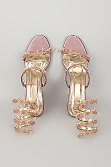 Pink Synthetic Spring Heels